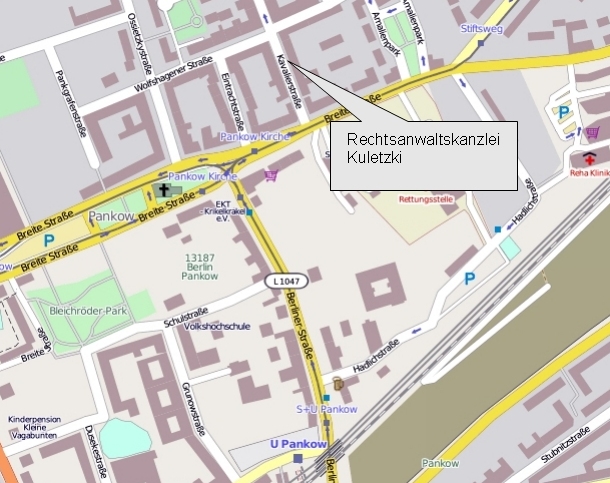 lageplan kavalierstr Lageplan der Rechtsanwaltskanzlei Kuletzki, Kavalierstraße in Berlin